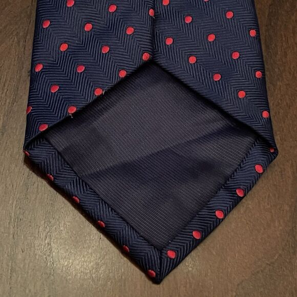 Izod Blue Red 100% Polyester Men’s Neck Tie Made In China - Picture 2 of 9